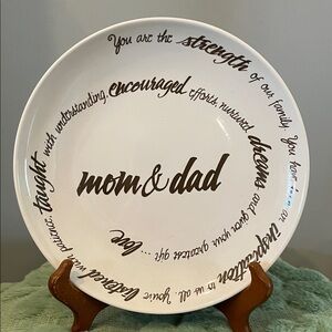 Mom & Dad Decorative Plate